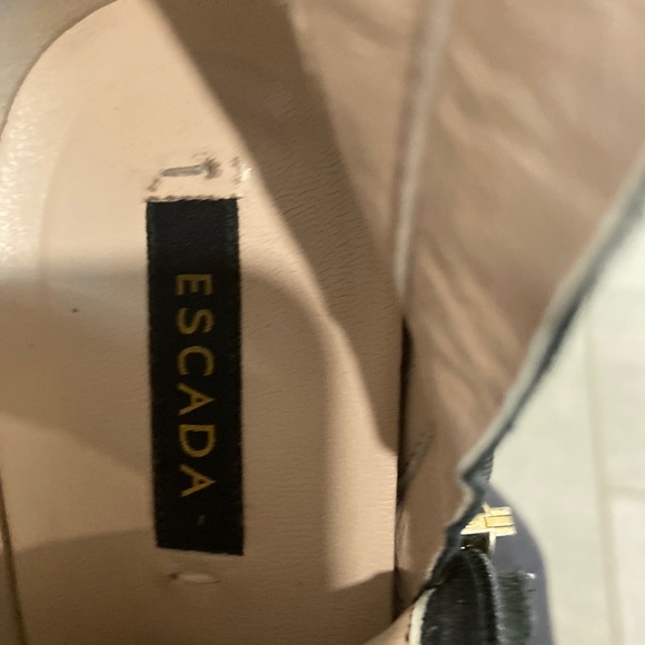 ESCADA Leather Knee-high Boots, Sz 39 - Picture 13 of 16